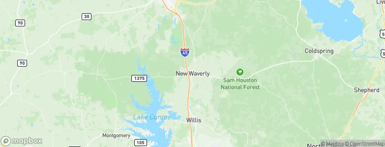 New Waverly, United States Map