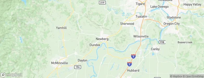Newberg, United States Map