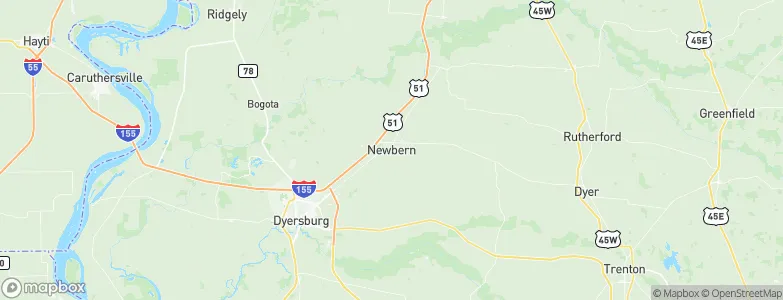 Newbern, United States Map