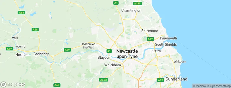 Newcastle upon Tyne, United Kingdom Map