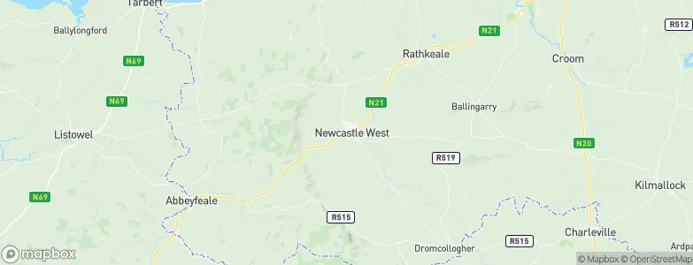 Newcastle West, Ireland Map