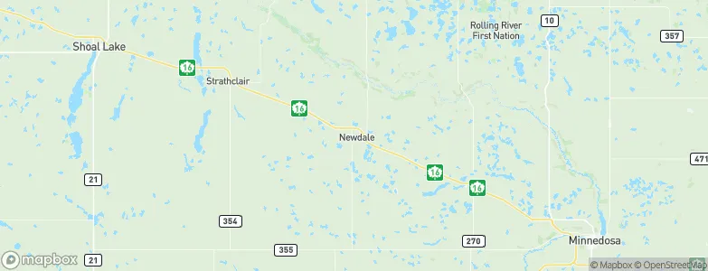 Newdale, Canada Map