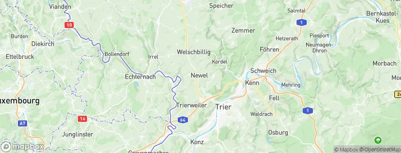Newel, Germany Map
