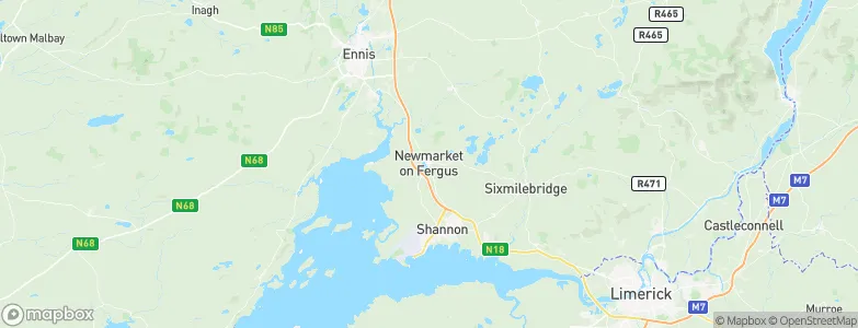 Newmarket on Fergus, Ireland Map