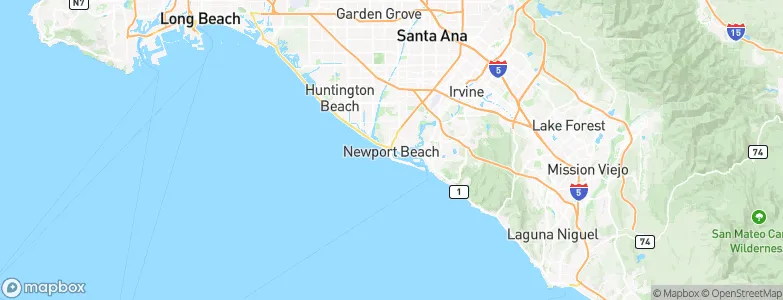 Newport Beach, United States Map