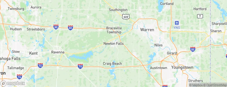 Newton Falls, United States Map