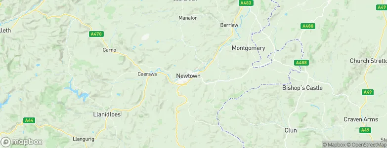 Newtown, United Kingdom Map