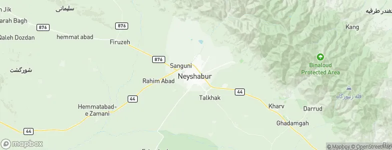 Neyshabur, Iran Map