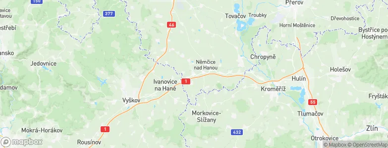 Nezamyslice, Czechia Map