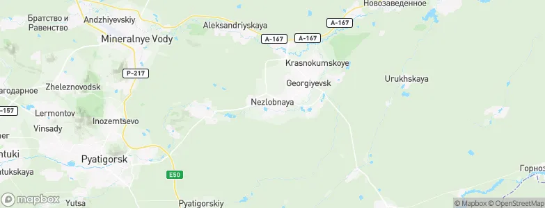 Nezlobnaya, Russia Map