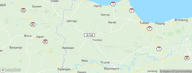 Ngablak, Indonesia Map
