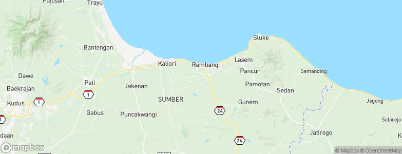 Ngadem, Indonesia Map