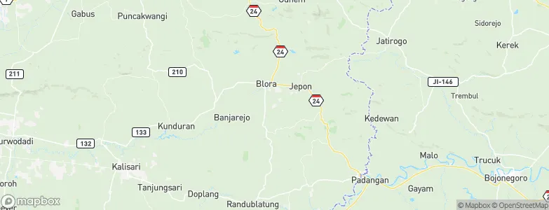Ngampon, Indonesia Map
