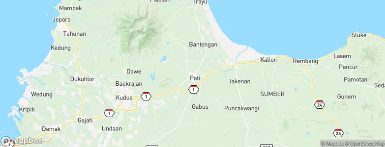 Ngarus, Indonesia Map