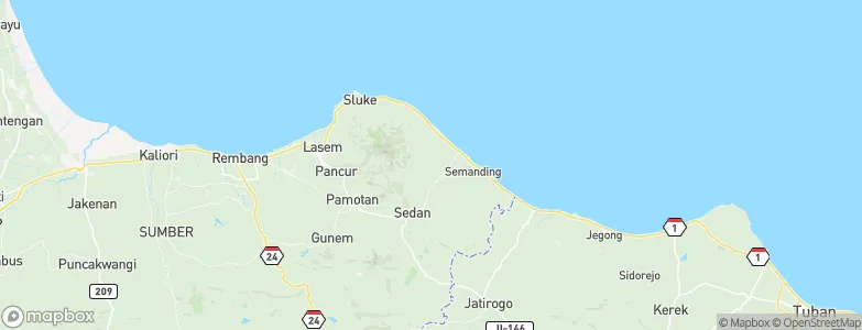 Ngasinan, Indonesia Map