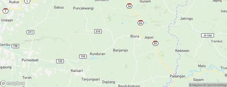 Ngawen, Indonesia Map