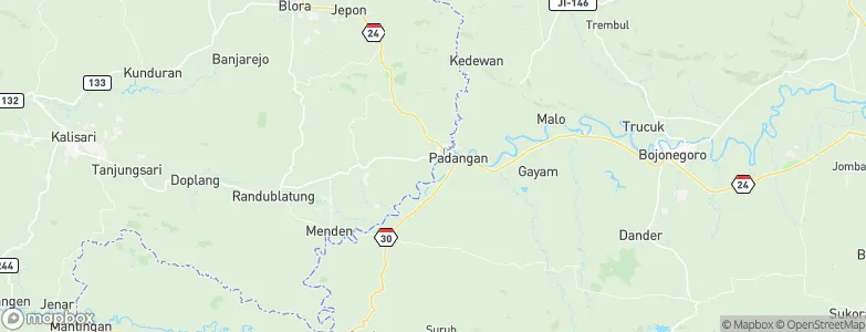 Nglanjuk, Indonesia Map