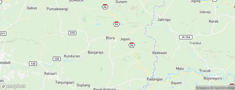 Nglego, Indonesia Map