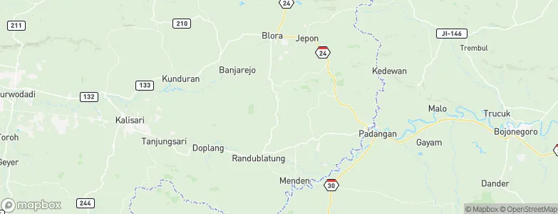 Ngliron, Indonesia Map