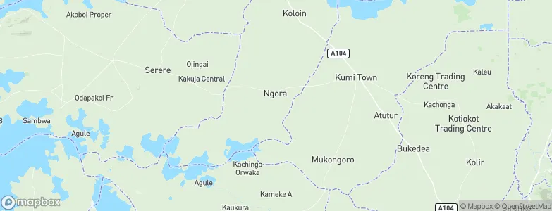 Ngora, Uganda Map