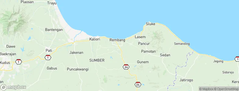 Ngotet Kidul, Indonesia Map