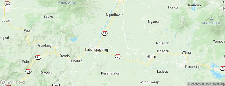 Ngrawan, Indonesia Map