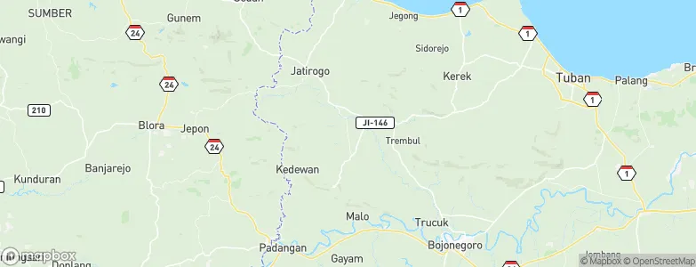 Ngrojo, Indonesia Map