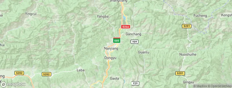 Nianpan, China Map