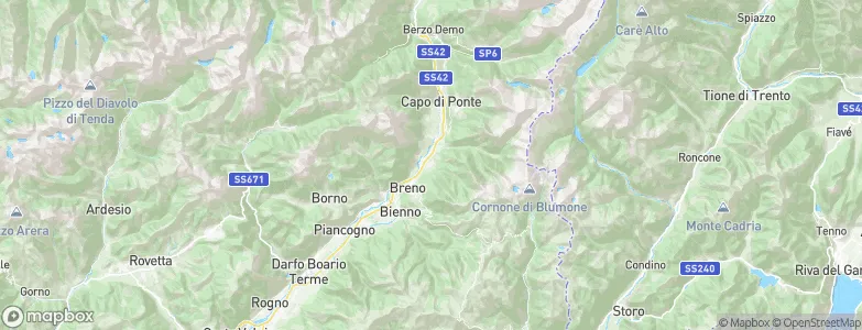 Niardo, Italy Map