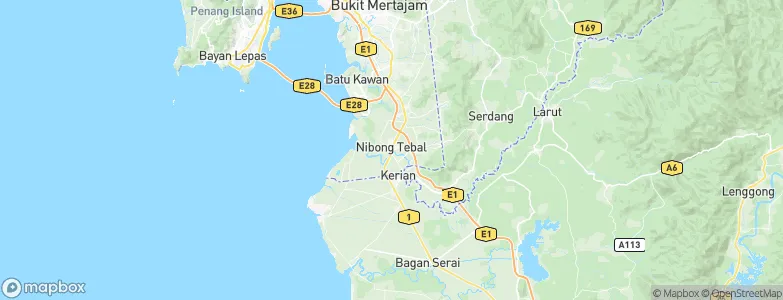 Nibong Tebal, Malaysia Map