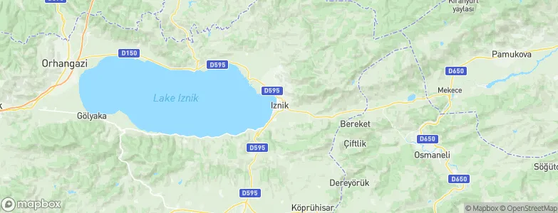 Nicaea, Turkey Map