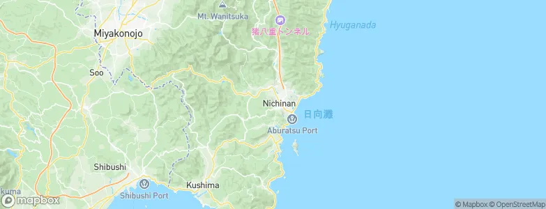 Nichinan, Japan Map