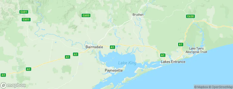 Nicholson, Australia Map