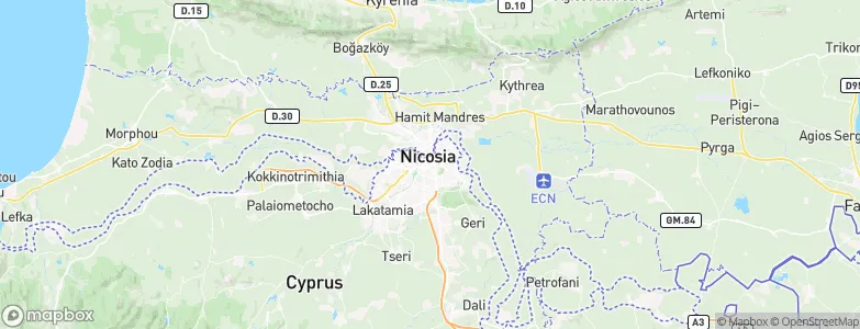 Nicosia, Cyprus Map