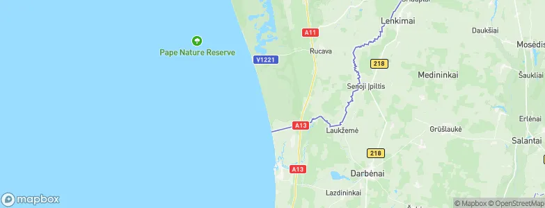 Nida, Latvia Map