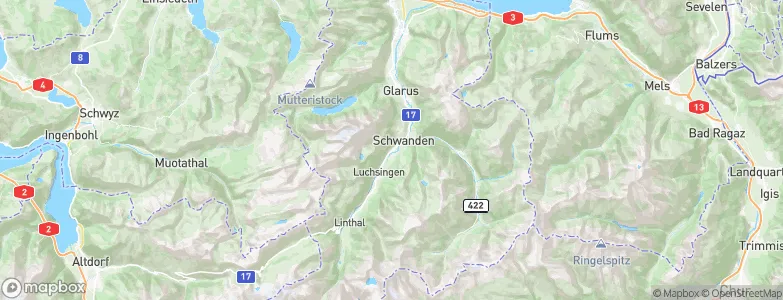 Nidfurn, Switzerland Map