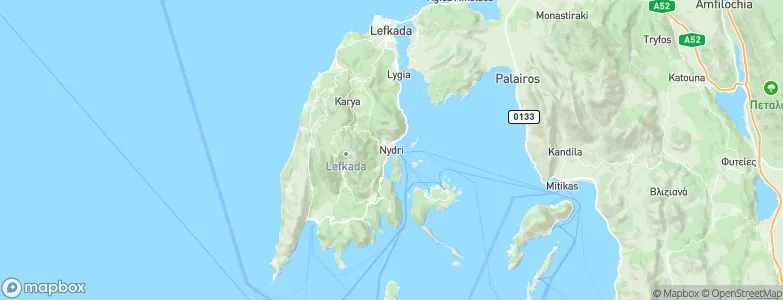 Nidri, Greece Map
