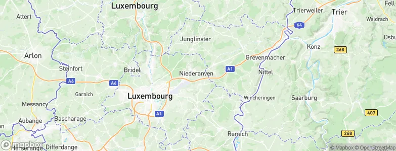 Niederanven, Luxembourg Map