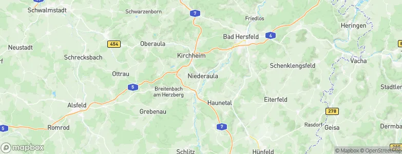 Niederaula, Germany Map