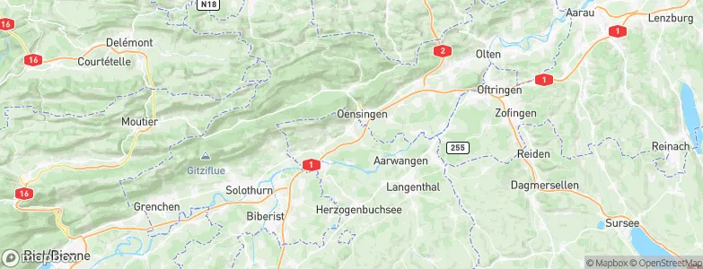 Niederbipp, Switzerland Map
