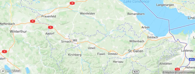 Niederhelfenschwil, Switzerland Map
