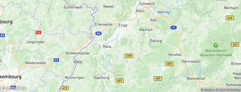 Niedermennig, Germany Map