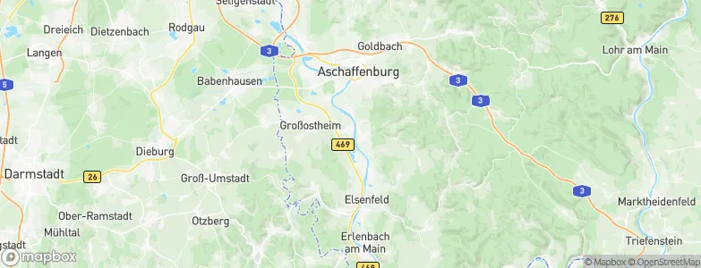 Niedernberg, Germany Map