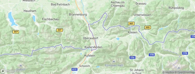 Niederndorf, Austria Map