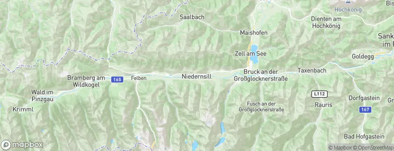 Niedernsill, Austria Map