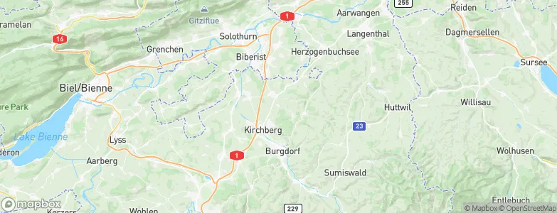 Niederösch, Switzerland Map