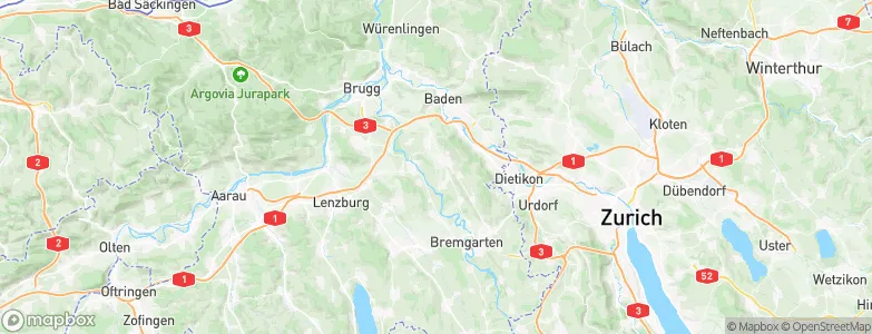 Niederrohrdorf, Switzerland Map
