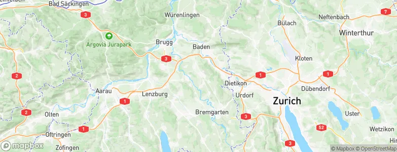 Niederrohrdorf, Switzerland Map