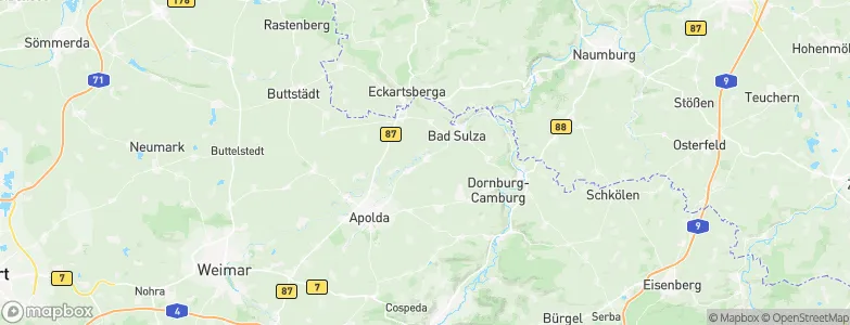 Niedertrebra, Germany Map