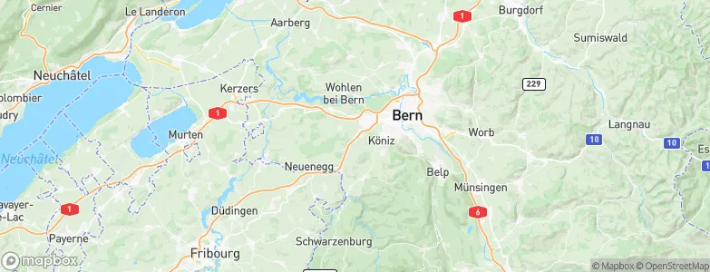 Niederwangen, Switzerland Map